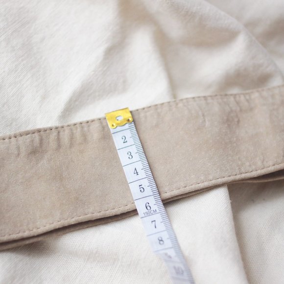 Tan suede leather belt - Picture 3 of 3